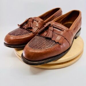 Allen Edmonds Cody Tassel Loafer Mens 10 D Caramel Leather Slip On Shoes Classic